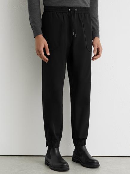 Reiss Ascend Tapered Trousers, Black - view 2, Black