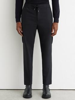 Reiss Oshei Slim Fit Cargo Trousers, Navy, Navy