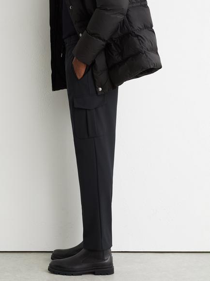 Reiss Oshei Slim Fit Cargo Trousers, Navy - view 2, Navy