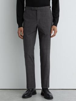 Reiss Venue Wool Blend Suit Trousers, Charcoal Grey, Charcoal Grey
