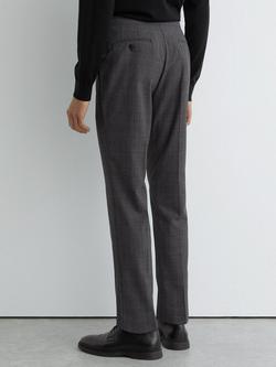 Reiss Venue Wool Blend Suit Trousers, Charcoal Grey - view 2, Charcoal Grey