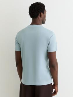 Reiss Count Air Water Cotton Tailored Fit T-Shirt, Powder Blue - view 2, Powder Blue