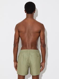 Reiss Orient Geo Printed Swim Shorts, Sage - view 2, Sage