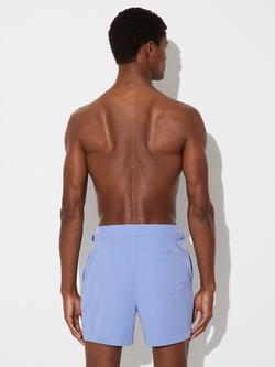 Reiss Side Adjustable Swim Shorts, Sky Blue - view 2, Sky Blue