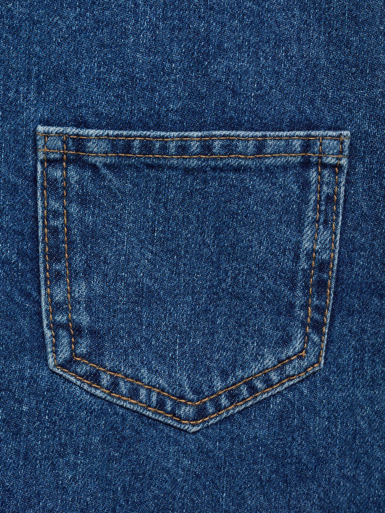 Product image 5 of 7, which shows Mango Paula Denim Dress, Blue, 10 years