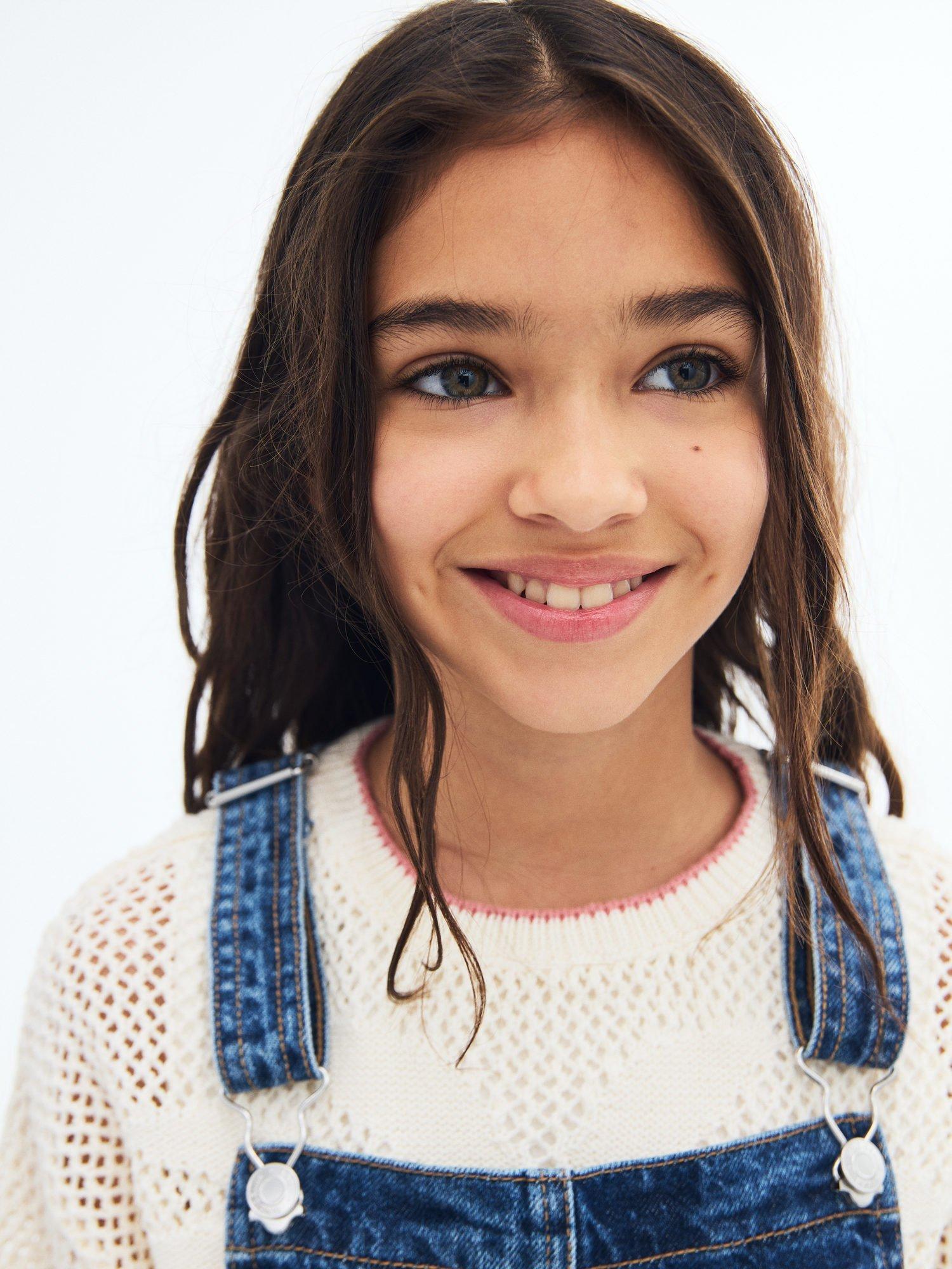 Product image 6 of 7, which shows Mango Paula Denim Dress, Blue, 10 years