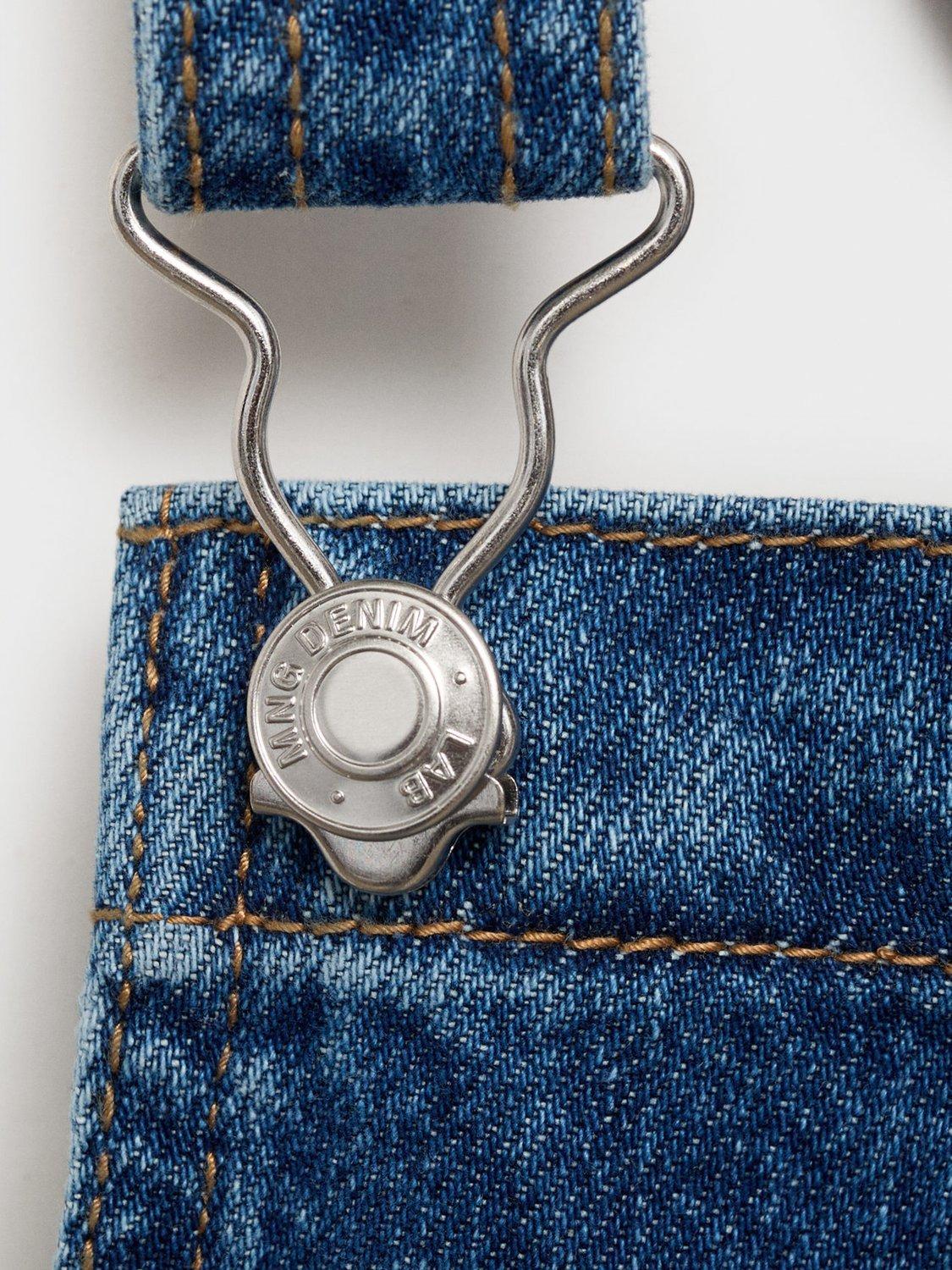 Product image 7 of 7, which shows Mango Paula Denim Dress, Blue, 10 years