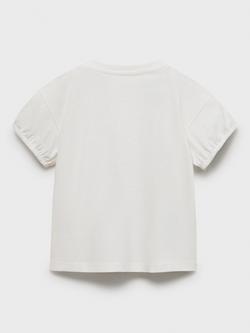 Mango Kids' Cotton Bluey T-Shirt, Natural White - view 2, Natural White