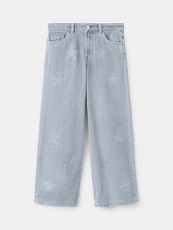Mango Kids' Shine Jeans, Light Blue - view 2, Light Blue