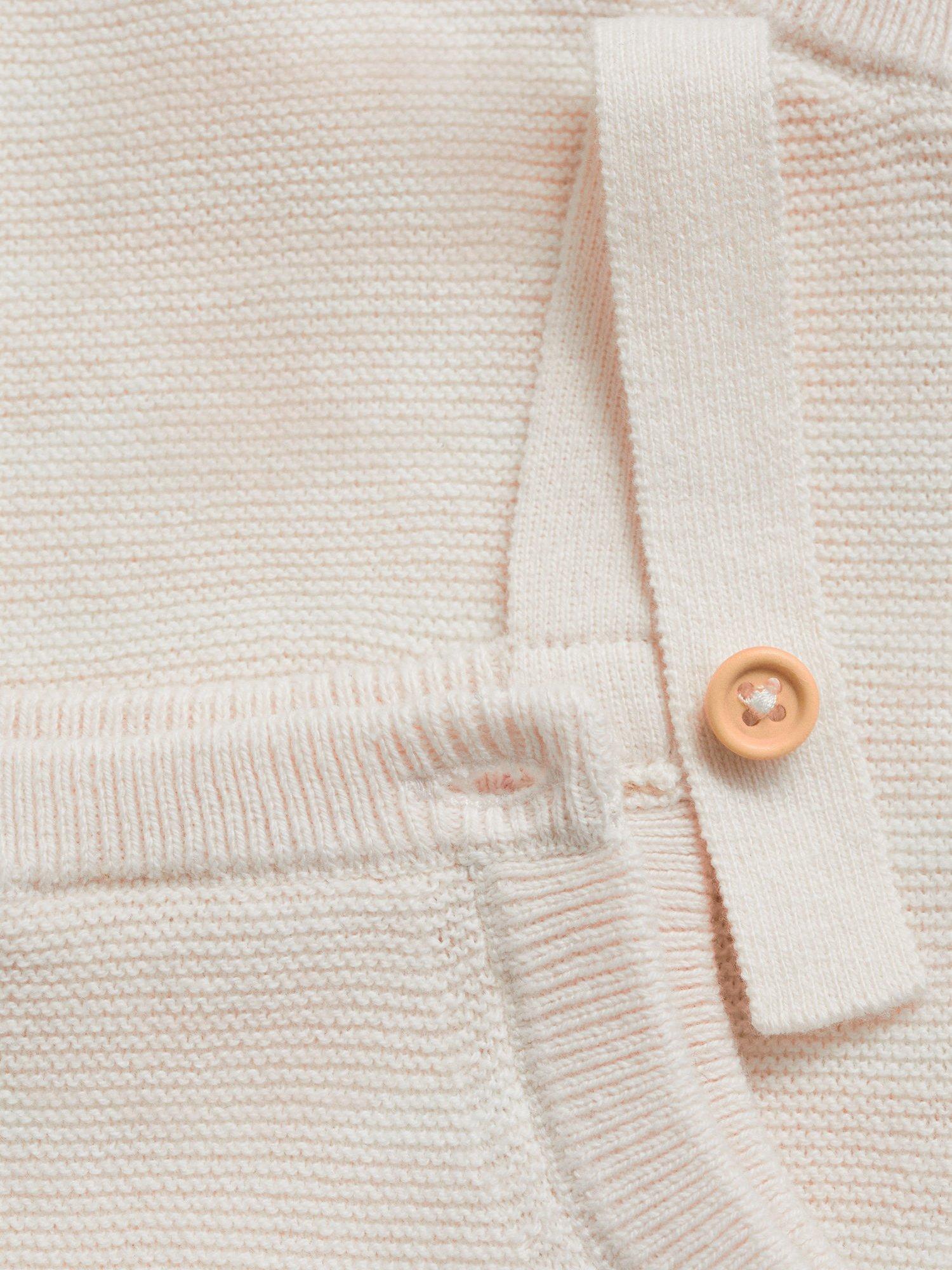 Product image 4 of 4, which shows Mango Baby Dani Romper, Pastel Pink, 3-6 months