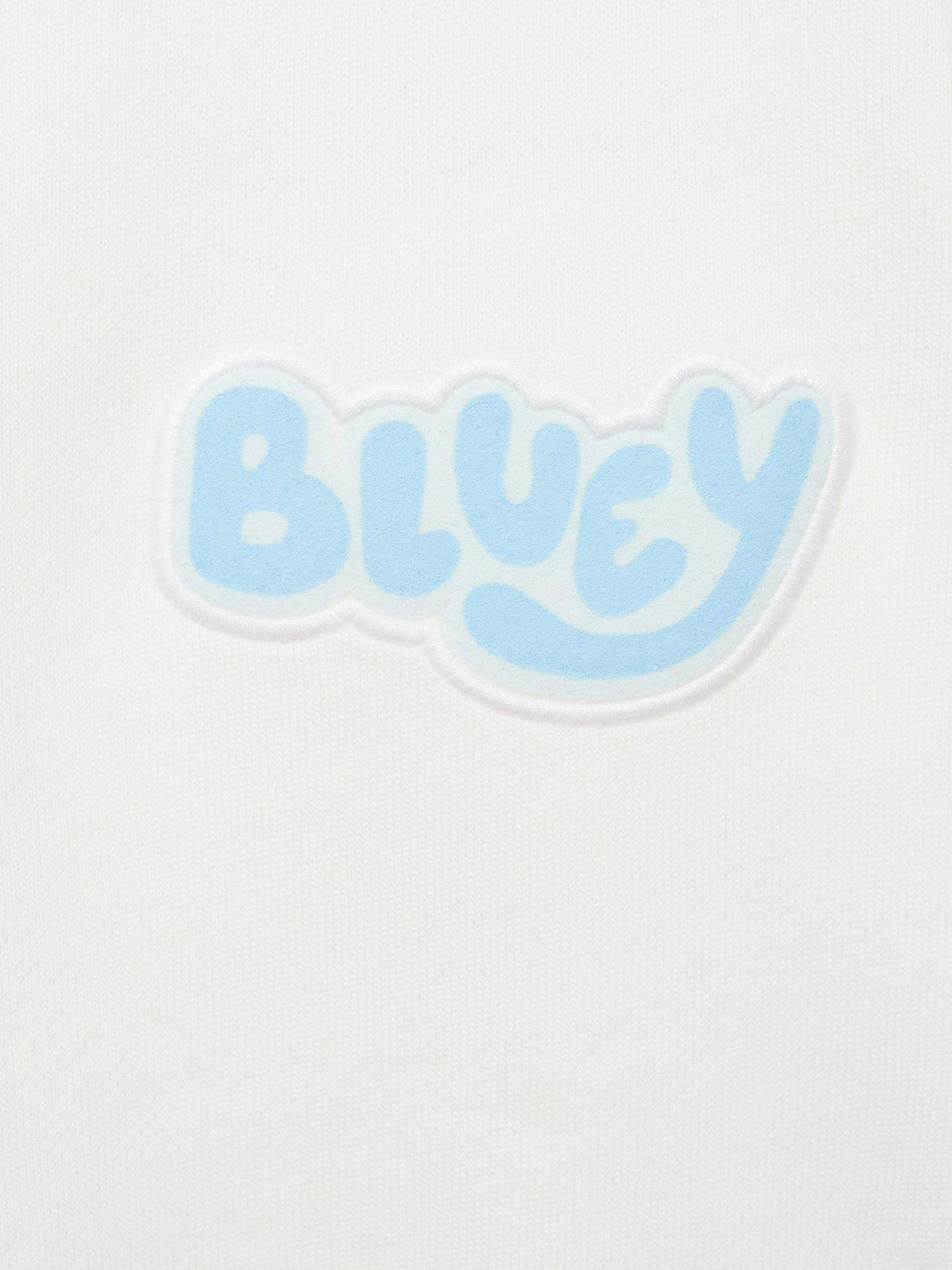 Product image 4 of 4, which shows Mango Kids' Bluey Fun Sweatshirt, Natural White, 2-3 years