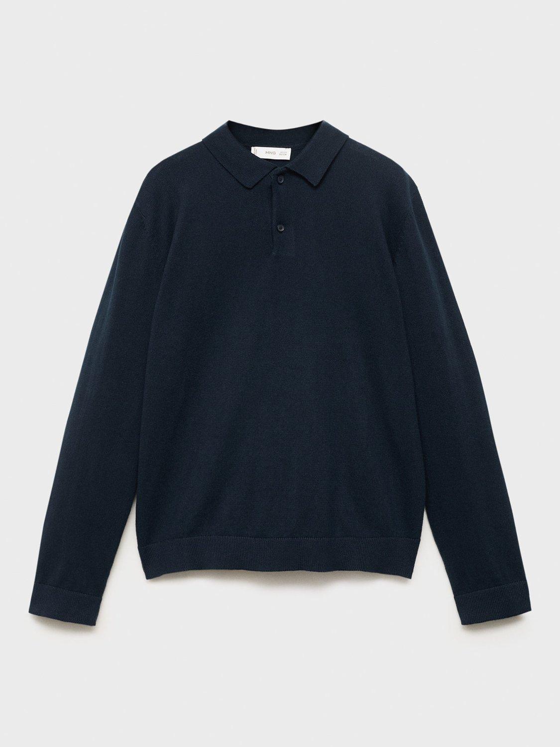 Product image 2 of 6, which shows Mango Kids' Marco Cotton Jumper, Navy, 11-12 years