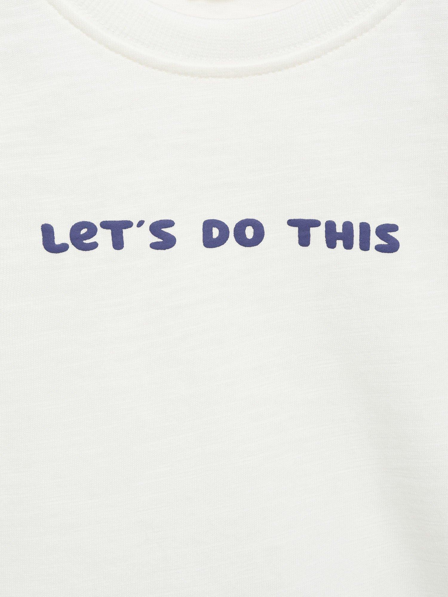 Product image 4 of 4, which shows Mango Kids' Bluey Lets Do This T-Shirt, Natural White, 4-5 years