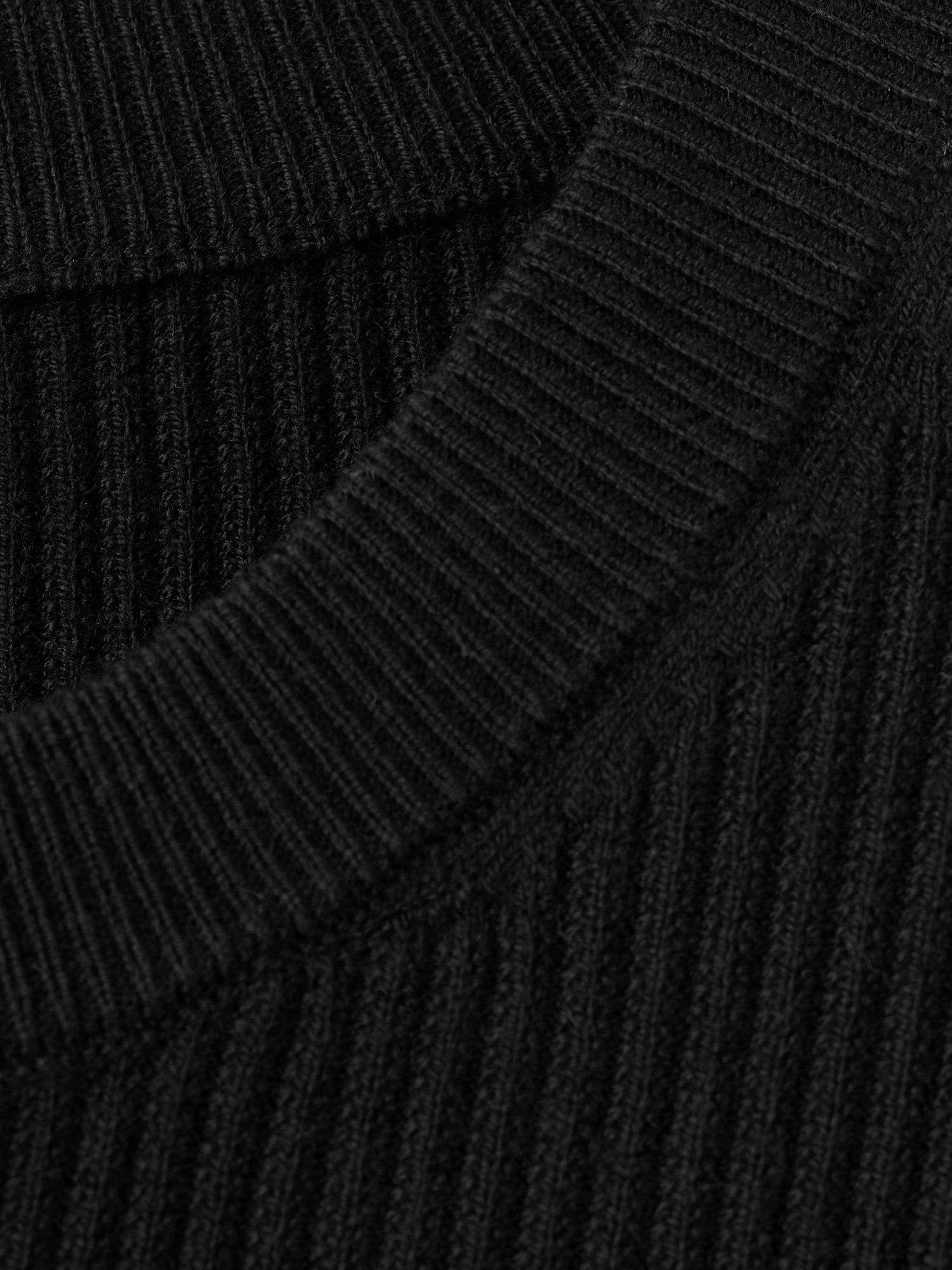Product image 8 of 8, which shows Mango Antigua Crew Neck Jumper, Black, M