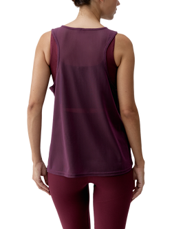 Born Living Yoga Bora Sleeveless Sports Top, Bordeaux - view 2, Bordeaux