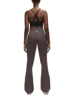 Casall High Waist Flared Workout Leggings, Dark Grey - view 2, Dark Grey