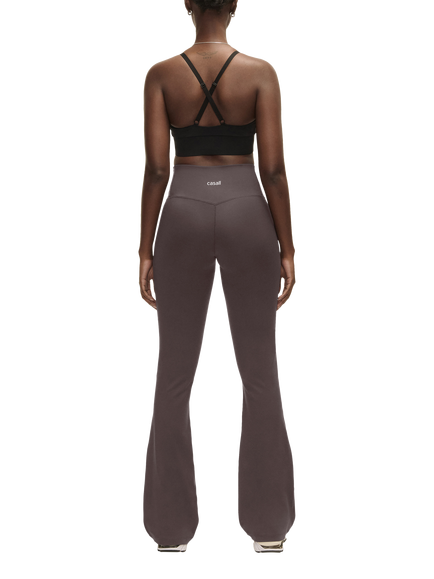 Casall High Waist Flared Workout Leggings, Dark Grey - view 2, Dark Grey