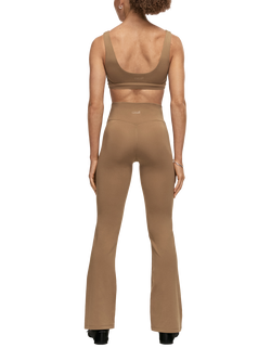 Cassall Soft Touch Flare Yoga Trousers, Light Khaki - view 2, Light Khaki