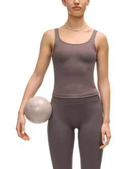 Casall Scoop Tank Top, Dark Grey - view 2, Dark Grey