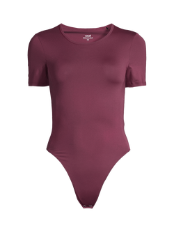 Casall Studio Short Sleeve Bodysuit, Cherry Moon, Cherry Moon