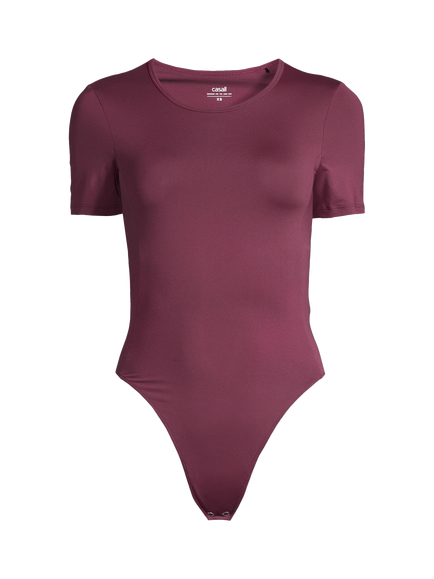Casall Studio Short Sleeve Bodysuit, Cherry Moon, Cherry Moon