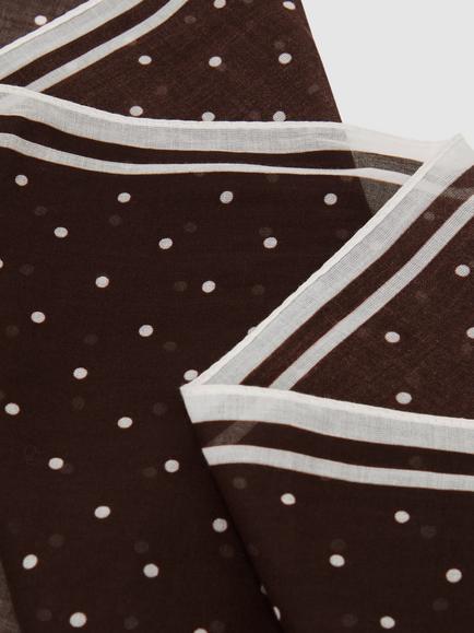 Reiss Sariah Polka Dot Sarong, Chocolate, One Size - view 2, Chocolate