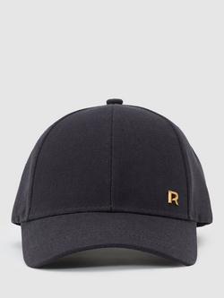 Reiss Leila Textured Baseball Cap, Navy, Navy