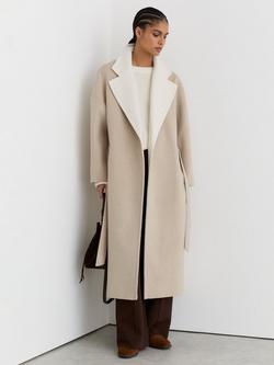 Reiss Petite Marcela Pure Wool Coat, Neutral, Neutral