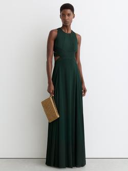 Reiss Paloma Cut Out Back Maxi Dress, Green, Green