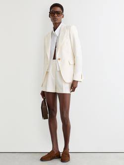 Reiss Malin Tailored Shorts, Cream, Cream