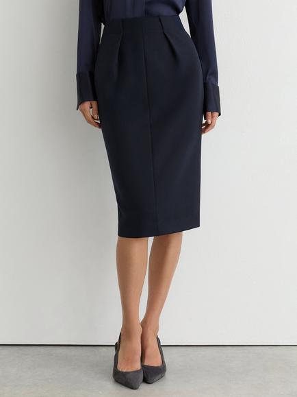 Reiss Gabi Tailored Skirt, Navy, Navy