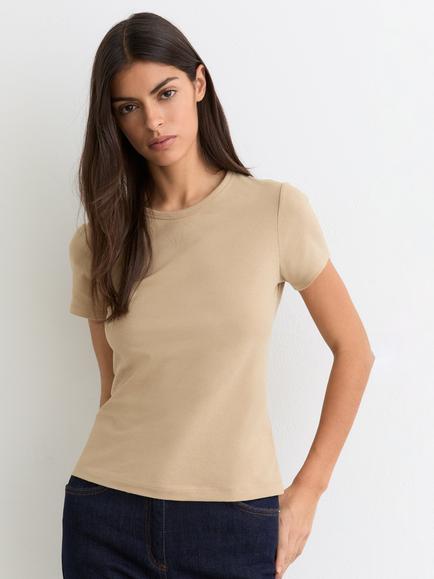 Reiss Jolie Crew Neck T-Shirt, Neutral, Neutral