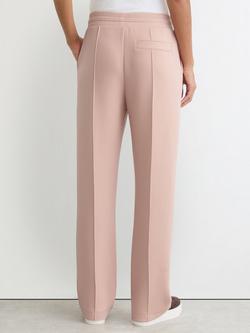 Reiss Petite Bernie Wide Leg Joggers, Pale Pink - view 2, Pale Pink