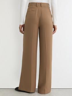 Reiss Margeaux Wide Leg Trousers, Camel - view 2, Camel