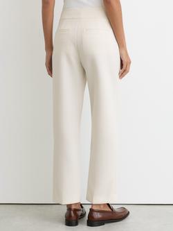 Reiss Rosemary Tapered Trousers, Cream - view 2, Cream