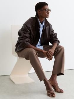 Reiss Rosemary Tapered Trousers, Taupe Neutral - view 2, Taupe Neutral