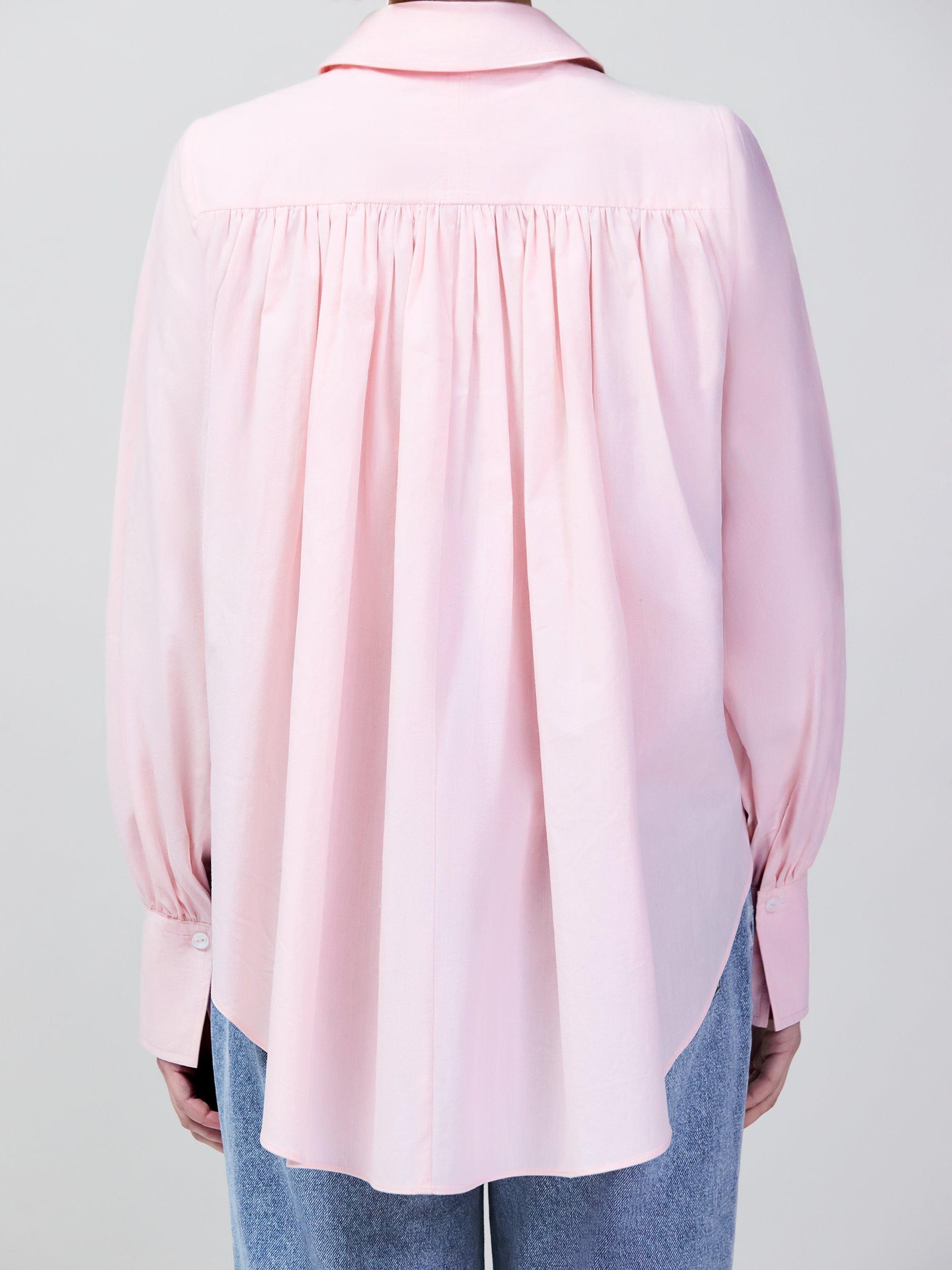 Product image 5 of 6, which shows Ro&Zo Hi-Lo Hem Shirt, Pink, 6