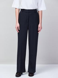 Ro&Zo Pinstripe Tailored Trousers, Navy, Navy