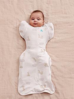 Love to Dream Swaddle Up Transition Bunnies Baby Sleeping Bag, 1 Tog, White - view 2, White