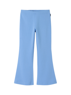Polarn O. Pyret Kids' Flared Leggings, Blue, Blue