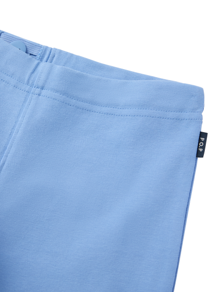 Polarn O. Pyret Kids' Flared Leggings, Blue - view 2, Blue