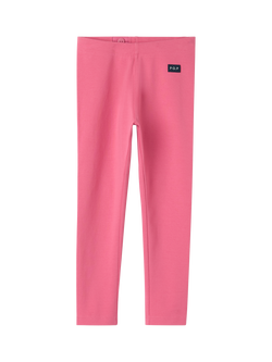 Polarn O. Pyret Kids' Plain Leggings, Pink, Pink