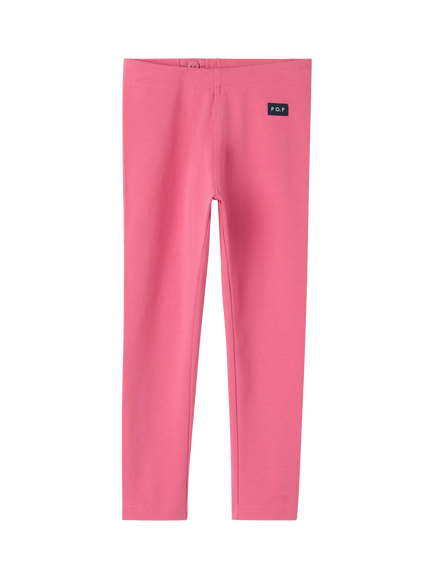 Polarn O. Pyret Kids' Plain Leggings, Pink, Pink