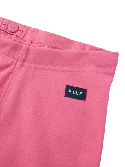 Polarn O. Pyret Kids' Plain Leggings, Pink - view 2, Pink
