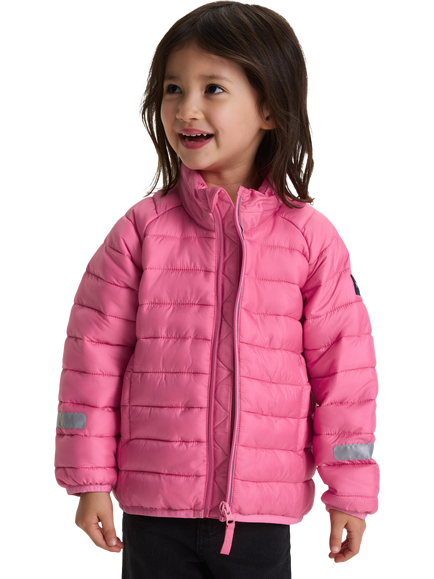 Polarn O. Pyret Kids' Puffer Jacket, Pink, Pink