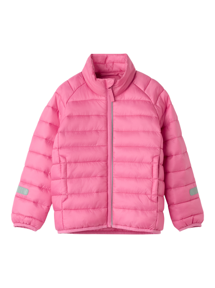Polarn O. Pyret Kids' Puffer Jacket, Pink - view 2, Pink