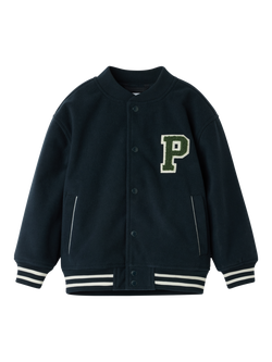 Polarn O. Pyret Kids' Varsity Windproof Jacket, Blue - view 2, Blue