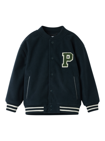 Polarn O. Pyret Kids' Varsity Windproof Jacket, Blue - view 2, Blue