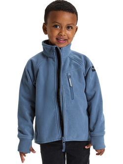 Polarn O. Pyret Kids' Windproof Fleece Jacket, Blue, Blue
