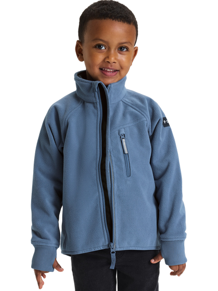 Polarn O. Pyret Kids' Windproof Fleece Jacket, Blue, Blue